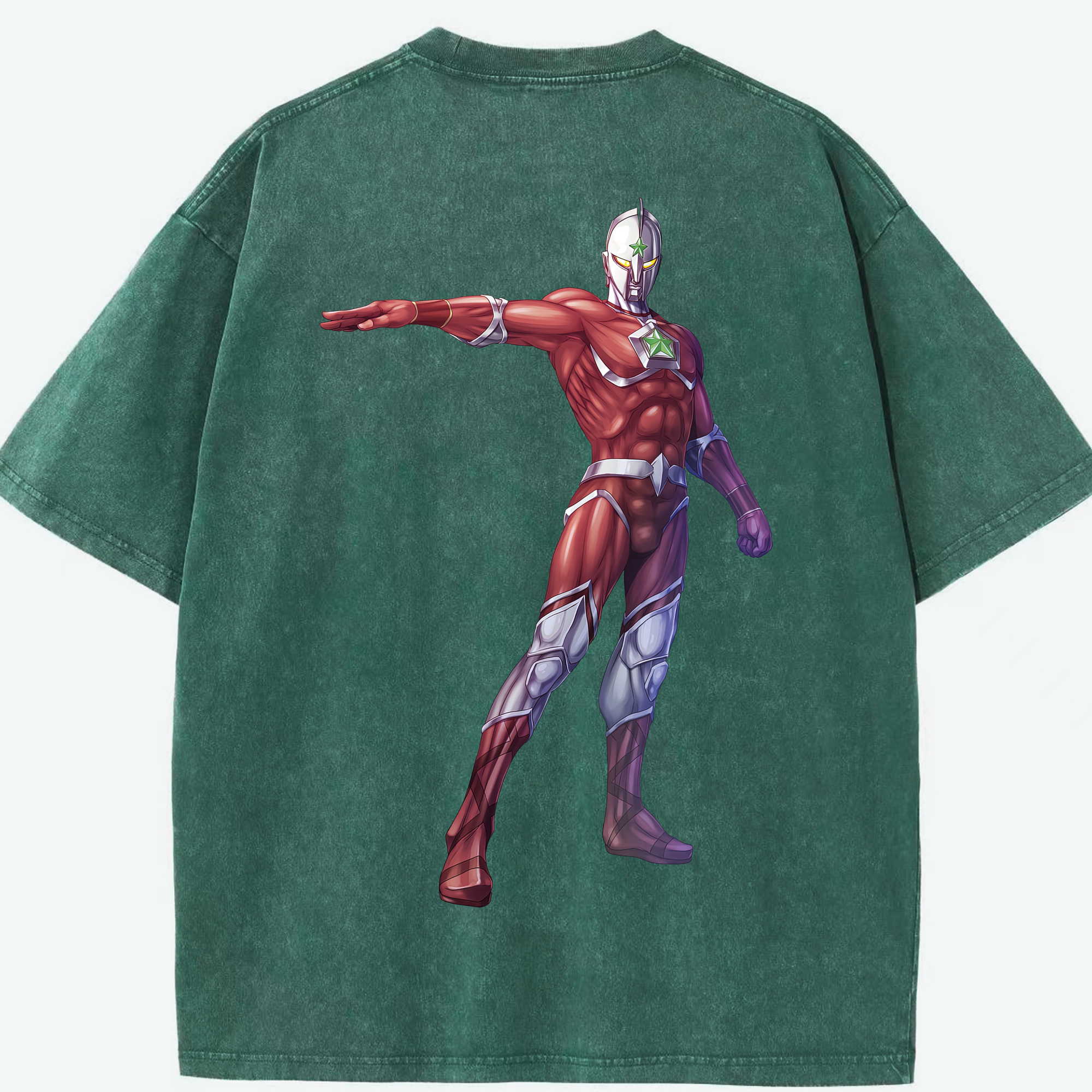 （画像用） ウルトラマン Ultraman 綿100% ヴィンテージ風 半袖Tシャツ（背面プリント）
